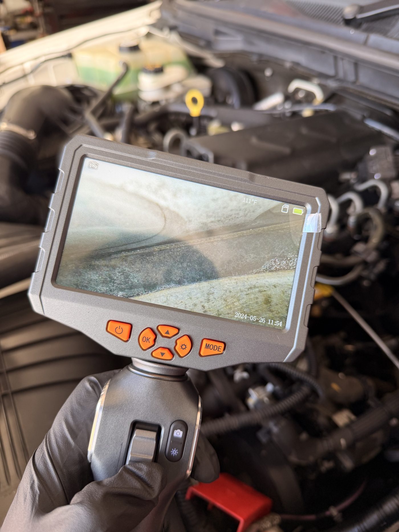 Borescope engine inspection