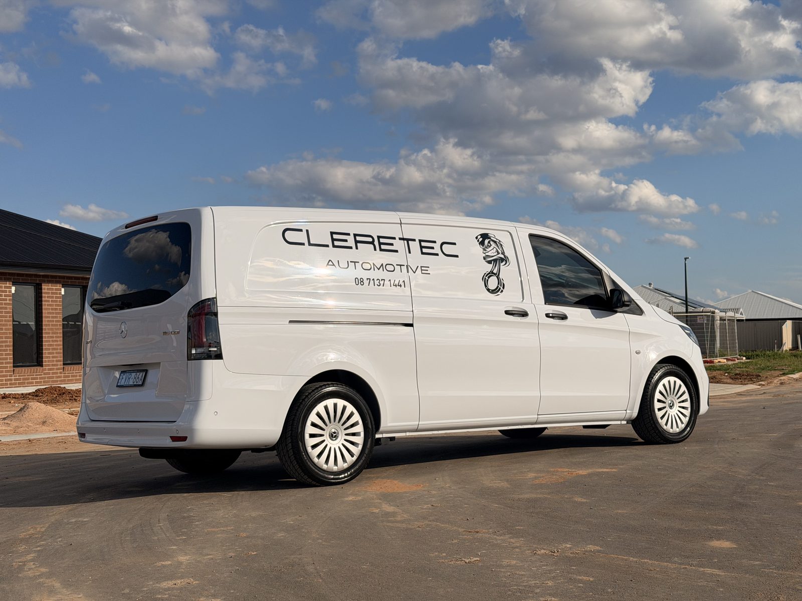 Cleretec Automotive van fitted with tool storage